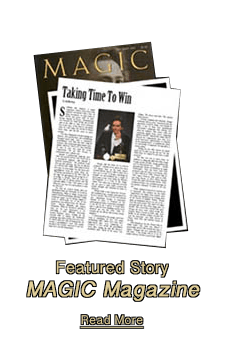 featured story in magic magazine about comedy magician corporate mentalist