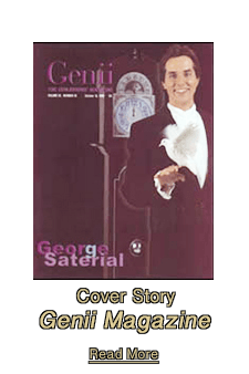 corporate comedy magician mentalist cover story genii magazine