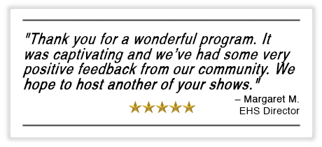 5 star review of zoom virtual magic and mentalist show